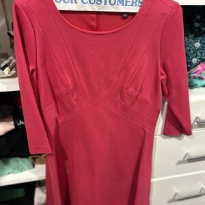 Adrianna Papell Fuchsia Long Sleeve Dress